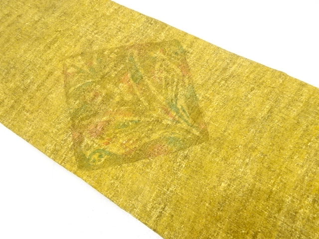 JAPANESE NAGOYA OBI / TSUMUGI / FLORAL SARASA 
